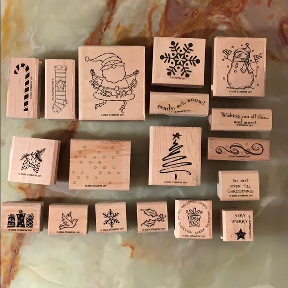 Stampin’ Up! Other - Stamp in’ Up! Clean/used rubber block stamp set